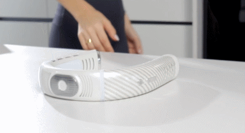 Conditionneur d’air portable Hvsaio et haut-parleur Bluetooth 5.0 pour le cou