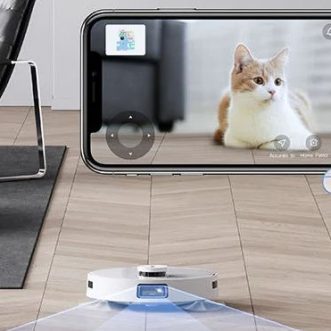 Aspirateur et laveur de sol robotisé ECOVACS DEEBOT T10 OMNI avec caméra avant et commande vocale