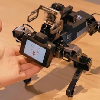 Chien robotique XGO contrôlé par application pour Raspberry Pi CM4 d&rsquo;ELECFREAKS, programmation Python