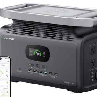 Station d&rsquo;alimentation portable GROWATT INFINITY 1300 avec contrôle via application