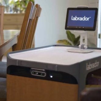 Robot Labrador Retriever contrôlé par smartphone avec hauteur auto-réglable