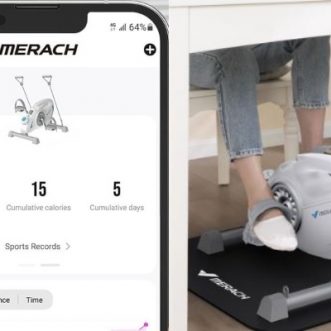 Vélo d&rsquo;exercice sous bureau Bluetooth MERACH S04 avec application