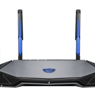 Routeur de jeu MSI Radix AXE6600 WiFi 6E Tri-Band avec application et mode IA