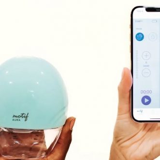 Pompe à sein portable et connectée Motif Aura App