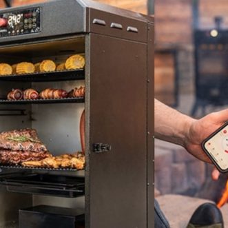 Fumeur à pellets vertical connecté Oakford 1400 Smartphone