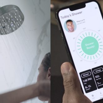 Tête de douche à détection de mouvement Power Shower avec commande Alexa et application