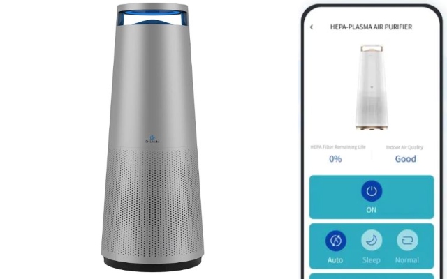 Purificateur d’air DH Lifelabs Sciaire + HEPA avec application et contrôle vocal