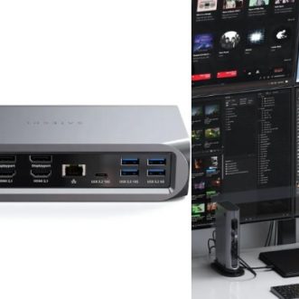Station d&rsquo;accueil multimédia Pro Thunderbolt 4 Satechi pour iPad et MacBooks
