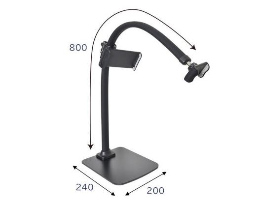 Support flexible Gacchiri Motte pour iPhone et iPad pour utiliser allongé