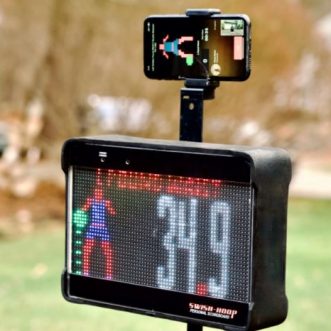 Entraîneur de compétences de basket-ball Swish Hoop avec application iOS/Android pour suivi électronique de tirs