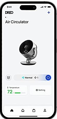 Ventilateur de table contrôlé par application avec prise en charge d’Alexa