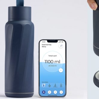 Bouteille intelligente WaterH App avec capteur de qualité d&rsquo;eau