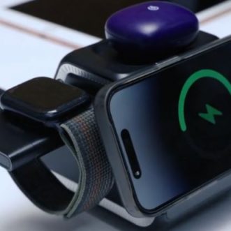 Chargeur de bureau YOMI 9 en 1 pour iPhone, iPad et Apple Watch