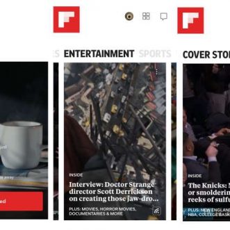 Flipboard mise à jour avec un tout nouveau design moderne
