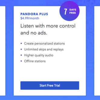 Pandora Premium est désormais disponible sur iPhone