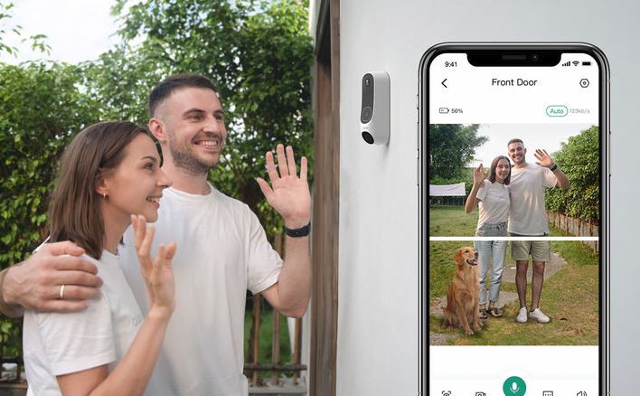 Cloche de porte vidéo Lindo Mega Plus Dual-Cam avec détection humaine et de colis