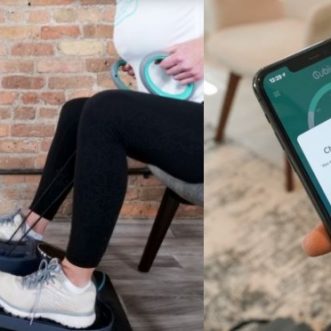 Tondeuse elliptique assise et entraîneur du haut du corps Cubii Total Body+ connecté via application