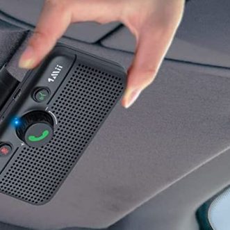 Haut-parleur mains libres pour voiture 1Mii Bluetooth 5 avec Multilink et prise en charge de Siri