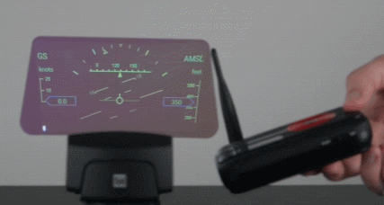 Afficheur tête haute XHUD1000 d’Electronics compatible iOS pour l’aviation