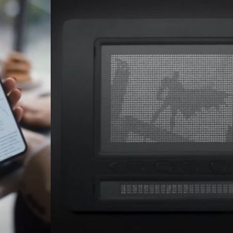 Affichage graphique tactile compatible iPhone/iPad avec panneau de conversion de texte en braille