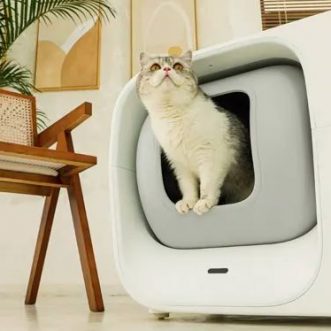 Boîte à litière pour chat auto-nettoyante Furbulous avec application