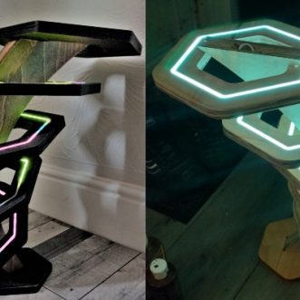 Lampe intelligente WiFi RGB hexagonale avec synchronisation audio