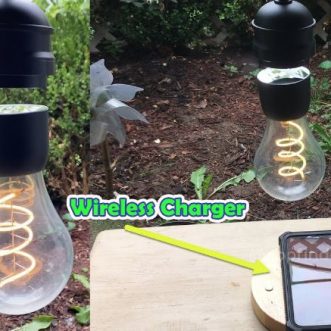 Cette ampoule à incandescence flottante est un chargeur sans fil pour iPhone