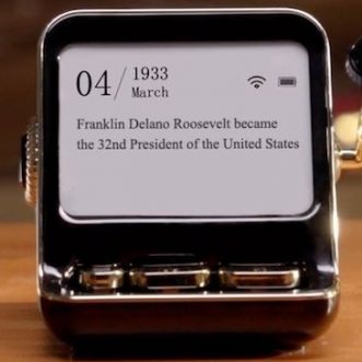 Calendrier électronique à encre électronique rétro avec contrôle via application