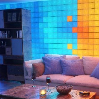 Luminaires muraux RGB Nanoleaf Canvas contrôlés par application