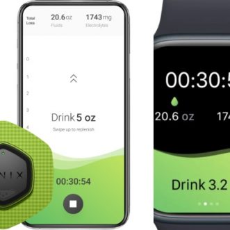 Analyseur de sueur compatible iPhone et Apple Watch pour les athlètes
