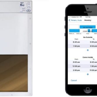 Porte pour animaux électronique commandée par iPhone Power Pet