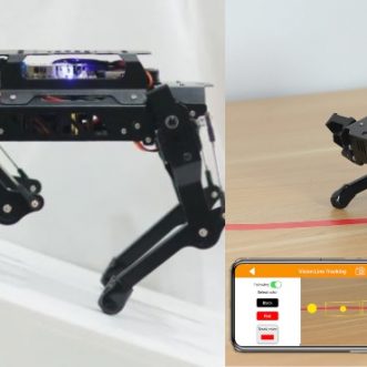 Chien robotique à vision intelligente contrôlable par Android et iPhone
