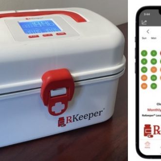 Conteneur de médicaments connecté RxKeeper pour smartphone
