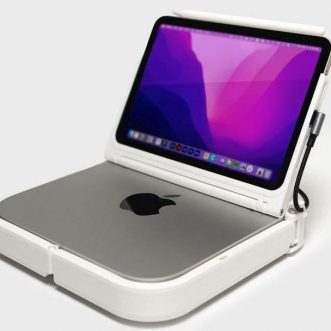 Étui portable Mac Mini de Scott Yu-Jan avec support pour iPad