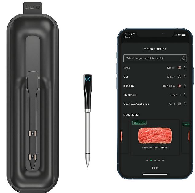 Thermomètre de cuisson WiFi/Bluetooth extrêmement fin