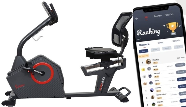 Vélo couché programmable intelligent SF-RB4850 avec application