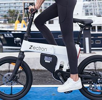 Vélo électrique pliant Zectron avec une autonomie de 240 km + suivi via application + chargeur USB
