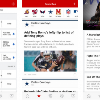 Regardez des matchs en direct sur l’application ESPN pour iOS