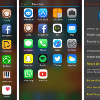 Obtenez un tiroir d’applications Android sur votre iPhone