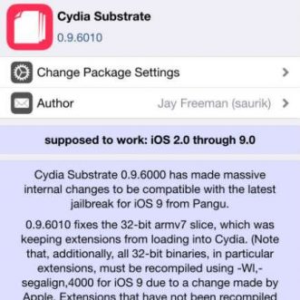 Pangu et Cydia Substrate mis à jour pour résoudre les problèmes de jailbreak d’iOS 9
