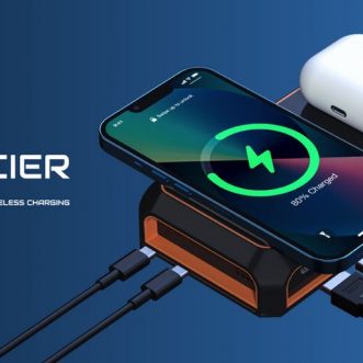 Concentrateur Thunderbolt 3 avec chargeur sans fil pour iPhone, boîtier de stockage SSD