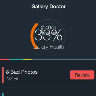 Nettoyez votre bibliothèque de photos et économisez de l’espace avec Gallery Doctor sur iOS