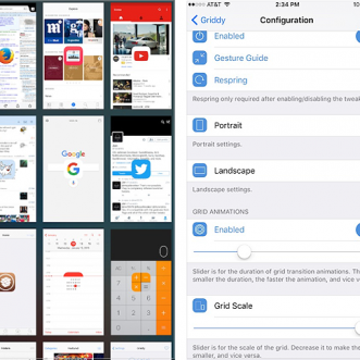 Remplacez le commutateur d’applications iOS 9 par Griddy