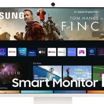 Écran d&rsquo;ordinateur intelligent Samsung 32&Prime; M80B avec AirPlay, Alexa intégrée et caméra SlimFit