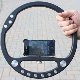 Stabilisateur de smartphone SteadyWheel Wild Iron pour sports à mouvement rapide