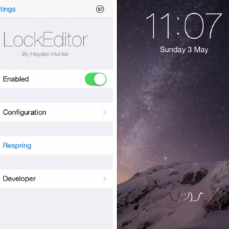 Personnalisez l’écran de verrouillage iOS avec LockEditor