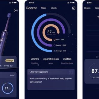 Brosse à dents intelligente usmile F1 E-Brush : brosse à dents équipée d’intelligence artificielle