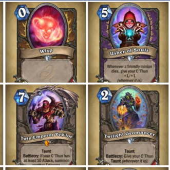 Blizzard dévoile les 134 cartes de l’extension ‘Les Murmures des anciens dieux’