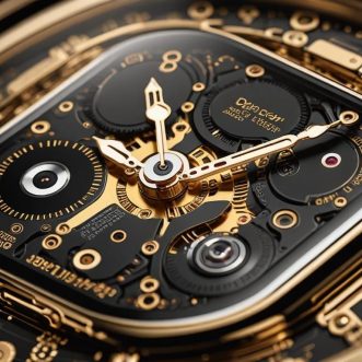 Montre Apple Watch Edition en or estimée à environ 5 000 $ à 8 000 $