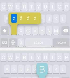 Ajoutez de la couleur aux frappes sur iPhone
